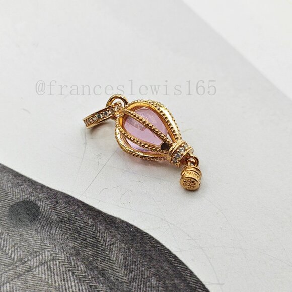 Pandora Sparkling Pink Hot Air Balloon Dangle Charm - Picture 3 of 3